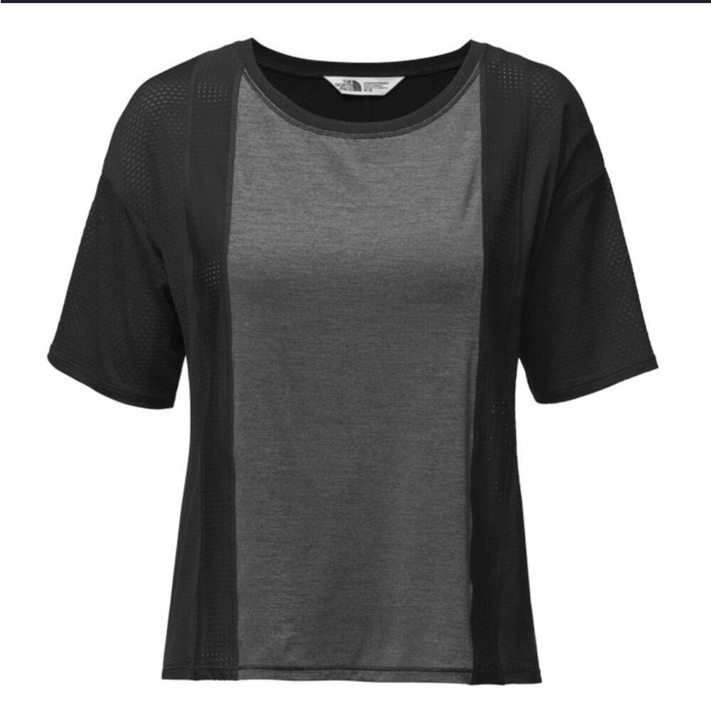 The North Face Black Mesh Workout T Shirt Size M Short Sleeve Sweatshirt